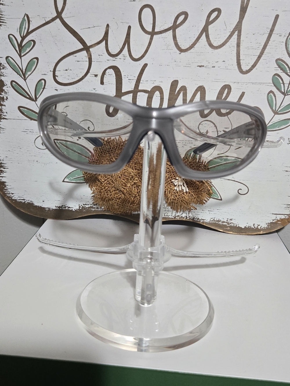 Clear Lens Safety Glasses in Gunmetal Frame